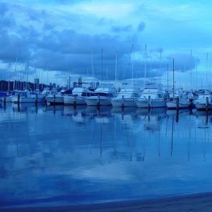 Boats and reflections, Royal Perth Yacht Club